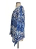 INC International Concepts 100% Polyester Blue Poncho Size S - photo 5