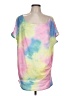 Poetsky Tie-dye Pink Short Sleeve T-Shirt Size L - photo 1