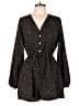 Pink Lily Polka Dots Black Romper Size M - photo 1