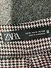 Zara Houndstooth Gray Dress Pants Size M - photo 7