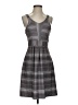 Tehama Plaid Gray Casual Dress Size S - photo 1