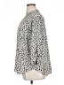 Lush 100% Polyester Animal Print Silver 3/4 Sleeve Blouse Size 1X - photo 5