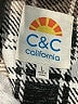 C&C California Plaid Brown Tan Long Sleeve Blouse Size L - photo 7