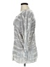 XCVI 100% Rayon Silver 3/4 Sleeve Blouse Size XL - photo 5