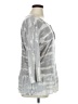 XCVI 100% Rayon Silver 3/4 Sleeve Blouse Size XL - photo 4