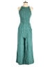 Ann Taylor LOFT Paisley Teal Jumpsuit Size 0 - photo 1
