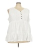 Torrid 100% Cotton White Sleeveless Blouse Size 4X Plus (4) - photo 1