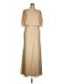 JJ's House 100% Polyester Solid Tan Cocktail Dress Size 14 - photo 1