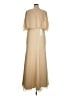 JJ's House 100% Polyester Solid Tan Cocktail Dress Size 14 - photo 2