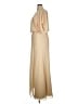 JJ's House 100% Polyester Solid Tan Cocktail Dress Size 14 - photo 5