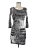 Venus Graphic Silver Cocktail Dress Size 6 - photo 1