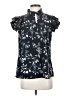 T Tahari 100% Polyester Black Short Sleeve Blouse Size S - photo 1