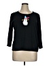 Classic Elements Black 3/4 Sleeve T-Shirt Size XL - photo 1