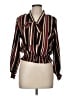 Sweet Rain 100% Polyester Burgundy Long Sleeve Blouse Size M - photo 1