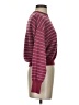 Unbranded Stripes Burgundy Turtleneck Sweater Size S - photo 4