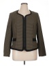 Kasper 100% Polyester Houndstooth Brown Jacket Size 14 - photo 1