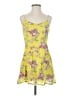 Lucca Couture 100% Polyester Floral Yellow Casual Dress Size S - photo 1