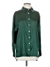 Assorted Brands Solid Green Long Sleeve Blouse Size S - photo 1