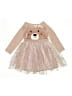 Pink & Violet 100% Polyester Tan Dress Size 4 - photo 1