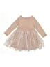 Pink & Violet 100% Polyester Tan Dress Size 4 - photo 2