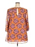ModCloth 100% Polyester Orange 3/4 Sleeve Blouse Size 2X - photo 2