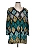 JM Collection Teal 3/4 Sleeve Blouse Size L - photo 1