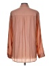 Express Color Block Orange Long Sleeve Blouse Size L - photo 2