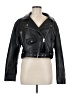Topshop 100% Polyurethane Black Jacket Size 8 - photo 1
