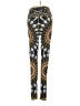 Wolven Print Gold Leggings Size S - photo 2