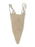 Out From Under Chevron-herringbone Tan Swimsuit Top Size XS - Sm - photo 1