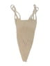 Out From Under Chevron-herringbone Tan Swimsuit Top Size XS - Sm - photo 2