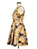 Mcginn 100% Polyester Floral Yellow Cocktail Dress Size 6 - photo 5