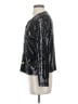 Vince Camuto Metallic Black Jacket Size 4 - photo 5