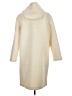 Theory 100% Polyester Ivory Coat Size S - photo 2