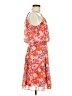 Eliza J 100% Polyester Floral Orange Cocktail Dress Size 6 - photo 4