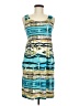 Neesha Graphic Teal Casual Dress Size Med - Lg - photo 1