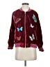 Hesperus 100% Polyester Hearts Burgundy Jacket Size S - photo 1
