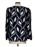 Talbots 100% Cotton Blue Long Sleeve Blouse Size L - photo 2