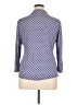 J. McLaughlin Polka Dots Blue 3/4 Sleeve Button-Down Shirt Size XL - photo 2