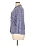 J. McLaughlin Polka Dots Blue 3/4 Sleeve Button-Down Shirt Size XL - photo 5