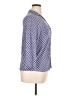 J. McLaughlin Polka Dots Blue 3/4 Sleeve Button-Down Shirt Size XL - photo 4
