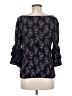 Solitaire 100% Rayon Black 3/4 Sleeve Blouse Size M - photo 2