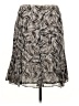 Ellen Tracy 100% Polyester Print Gray Casual Skirt Size 14 - photo 2