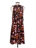 CAbi 100% Polyester Print Black Casual Dress Size S - photo 2
