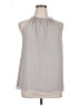 H&M 100% Polyester Gray Sleeveless Blouse Size XL - photo 1