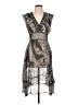 Mixit 100% Polyester Paisley Gray Cocktail Dress Size 12 - photo 1