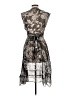 Mixit 100% Polyester Paisley Gray Cocktail Dress Size 12 - photo 2