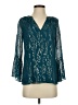 Lilly Pulitzer 100% Polyester Teal 3/4 Sleeve Blouse Size XXS - photo 1