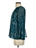 Lilly Pulitzer 100% Polyester Teal 3/4 Sleeve Blouse Size XXS - photo 5
