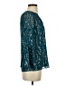 Lilly Pulitzer 100% Polyester Teal 3/4 Sleeve Blouse Size XXS - photo 4